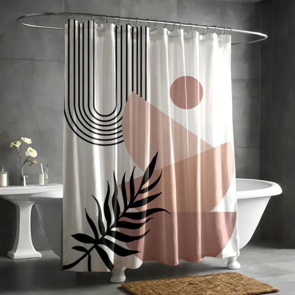 Blush Harmony Boho Shower Curtain