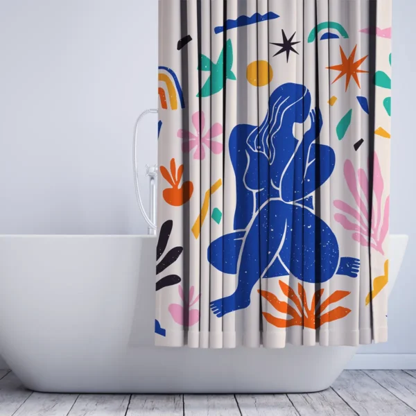 Contemplative Woman Matisse Shower Curtain