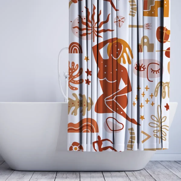 Terracotta Muse Matisse Shower Curtain