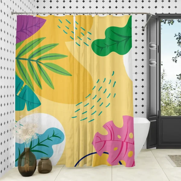 Boho Tropical Vibes Shower Curtain
